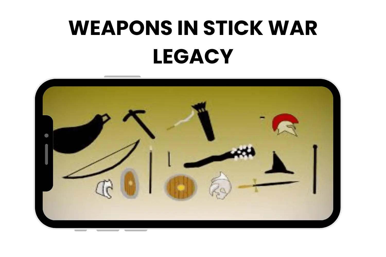 all weapons in stick war legacy