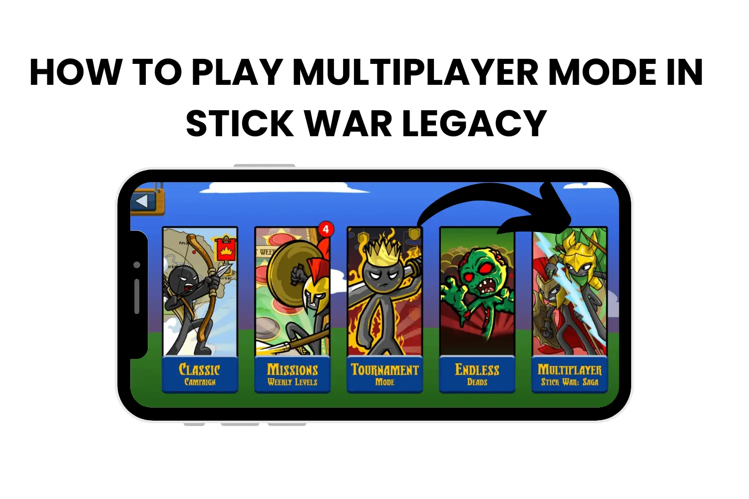how to play multiplyer mode in stick war legacy