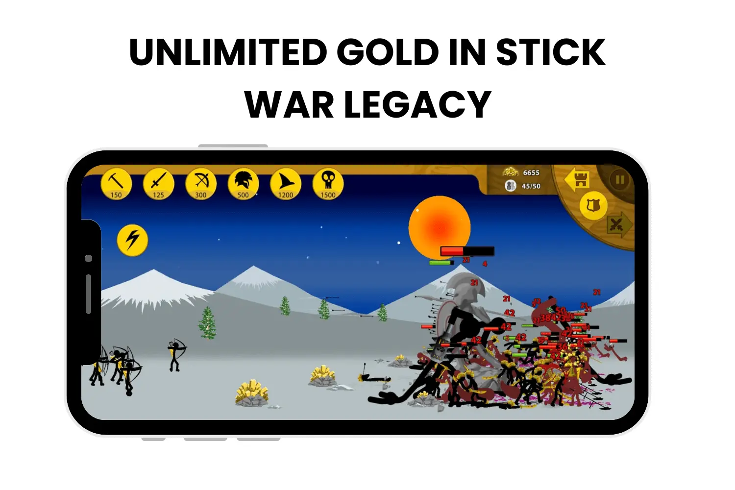 unlimited gold in stick war legacy